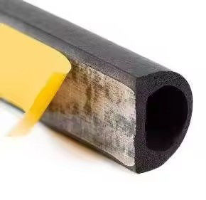 Soundproofing D Type Sponge Rubber Foam Epdm Door Edging Self-adhesive Seal Strip
