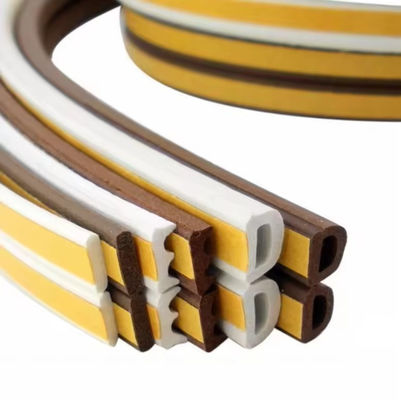 Soundproofing D Type Sponge Rubber Foam Epdm Door Edging Self-adhesive Seal Strip