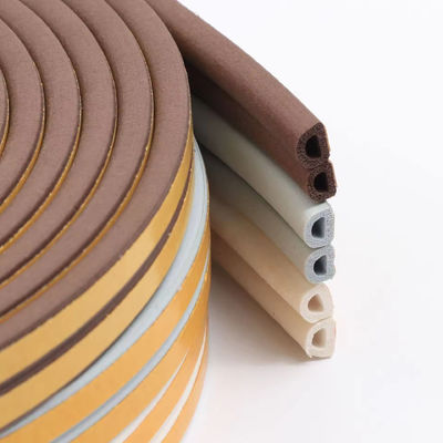 Soundproofing D Type Sponge Rubber Foam Epdm Door Edging Self-adhesive Seal Strip