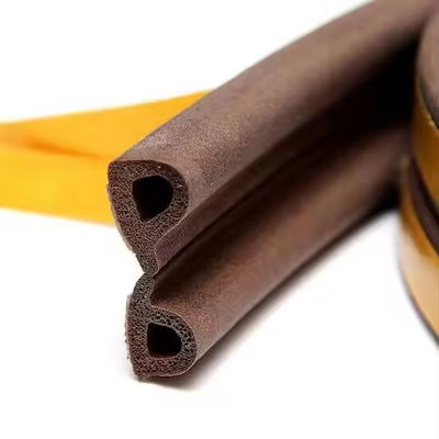 Soundproofing D Type Sponge Rubber Foam Epdm Door Edging Self-adhesive Seal Strip