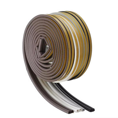 Epdm Rubber Door Gasket D E I P Shape Self-adhesive Backed Tape Foam Seal Strip for Wooden Door Seal Weather Strip