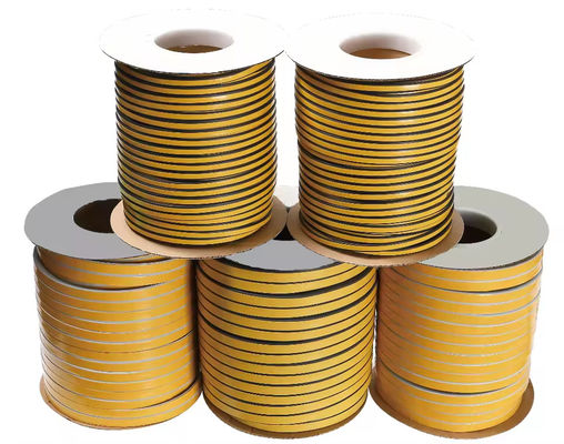 Epdm Rubber Door Gasket D E I P Shape Self-adhesive Backed Tape Foam Seal Strip for Wooden Door Seal Weather Strip