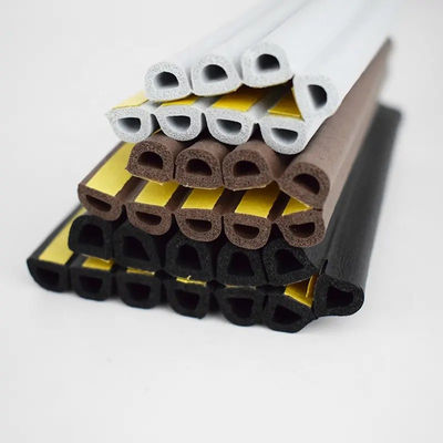 Anti-collision Self Adhesive Weather Strip D P E Window Door Seals Rubber Strip