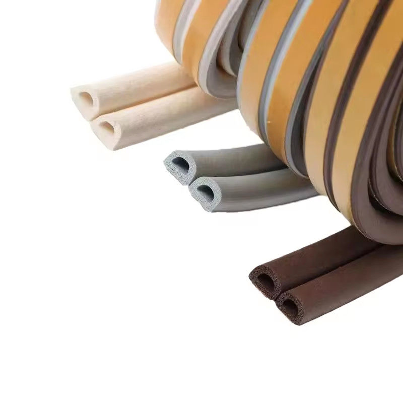Self-adhesive Epdm D Type Rubber Sealing Strip Universal Weather Foam Tape Sponge for Door Window